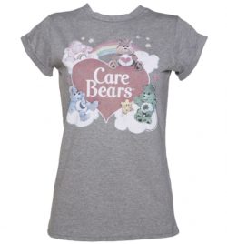 Women's Vintage Care Bears Rolled Sleeve Boyfriend T-Shirt
