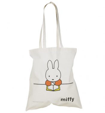 Miffy Reading Canvas Tote Bag