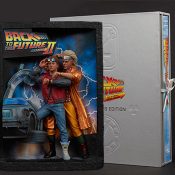 Back to the Future Sculpted Movie Poster and The Ultimate Visual History Collectors Edition Back to the Future Collectible Set