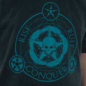 Unsettled Union Black-Aqua T-Shirt Court of the Dead Apparel
