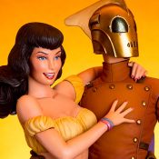Rocketeer and Betty Rocketeer Statue