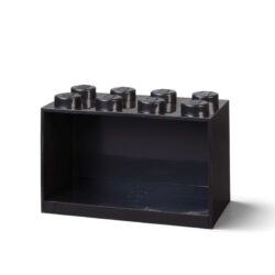 8-Stud Brick Shelf Black