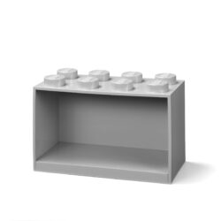 8-Stud Brick Shelf Gray