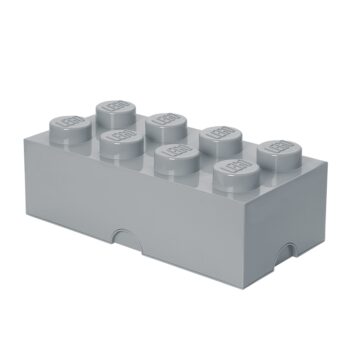 8-Stud Storage Brick Stone Gray