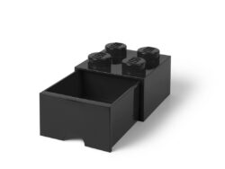 LEGO 4-Stud Black Storage Brick Drawer