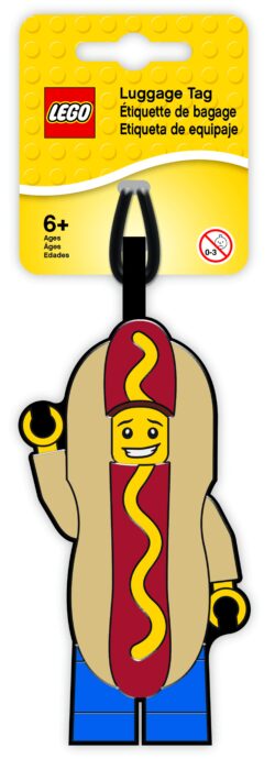 LEGO Hot Dog Guy Luggage Tag