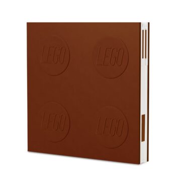 Notebook with Gel Pen Red Brown