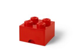 Storage Brick Drawer 4 Red