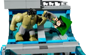 Lego Big Fig Hulk with Lego Mini Fig Loki