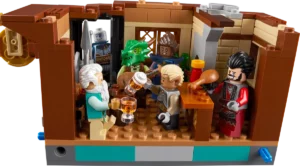 Lego D&D Tavern - Inside with loads of minifigs